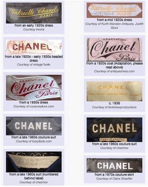 authentic Chanel clothing label